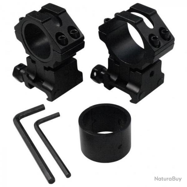 Colliers pour lunette  hauteur rglable Lensolux 25,4 & 30 mm - Weaver