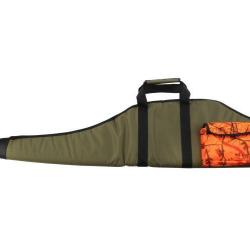étui carabine chamba avec poche januel 125 cm vert et orange camo