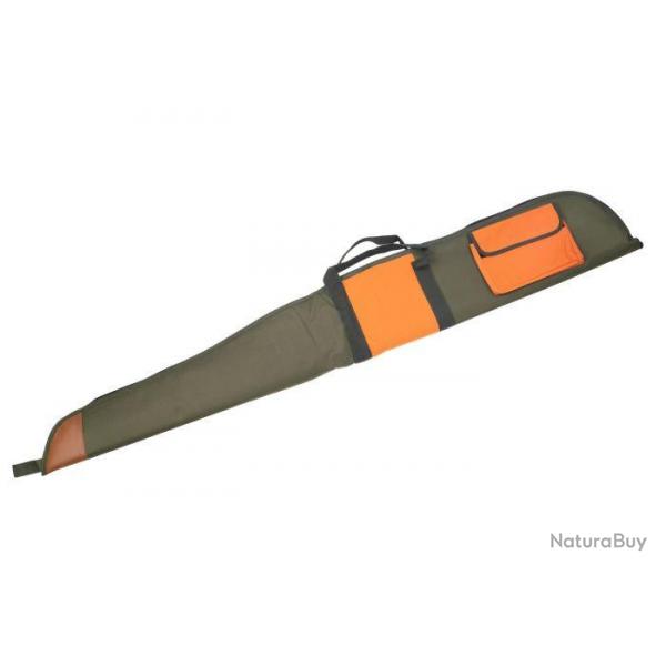 Etui fusil chorsin 130 cm vert et orange avec poche