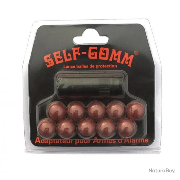 Adaptateur pour armes d'alarme + 10 projectiles M9 X 1.0 -Self Gomm