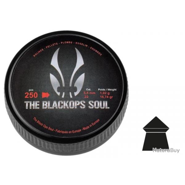 Plombs The Black Ops Soul  tte pointue cal. 5,5 mm 5,5 mm
