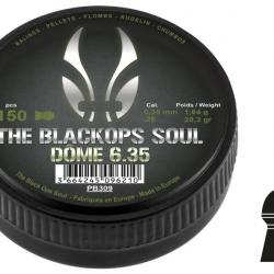Plombs The Black Ops Soul DOME 6.35mm (Cal .25) 6.35 mm