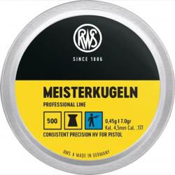 Plombs Rws Meisterkugeln 4,5mm 0,45G