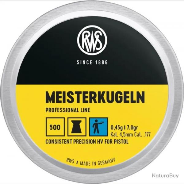 Plombs Rws Meisterkugeln 4,5mm 0,53G