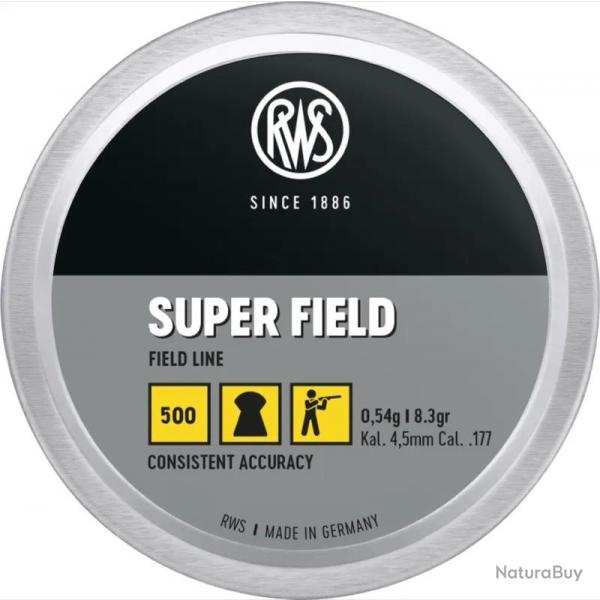 Plombs Rws Super-Field 4,5mm 8,3g