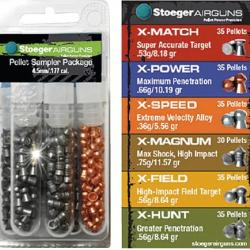 Plombs Stoeger Airguns PAQUET TUBES DE PLOMBS DIFFERENTS 4.5mm