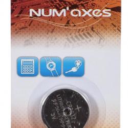 Blister 1 pile CR2032 lithium 3 V Num'Axes