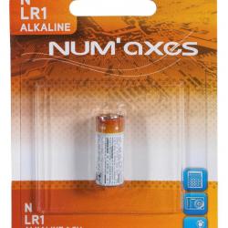 Blister 1 pile LR01 alcaline 1,5 V Num'Axes