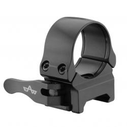 Collier pour lunette de tir fixation à levier EAW - Rail 21 mm Diam. 30 mm - BH 10 mm