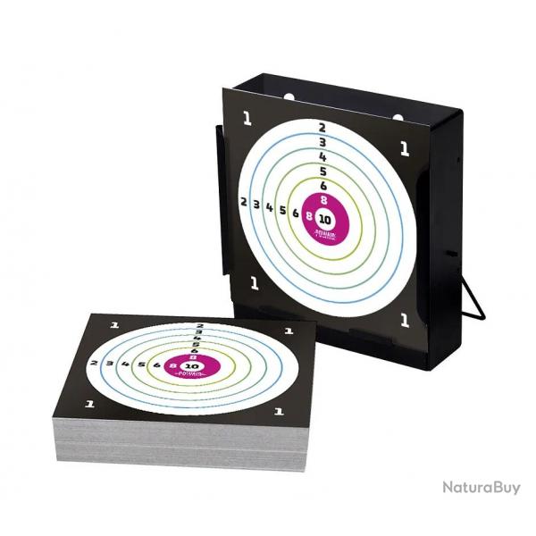 Porte-cible 14x14cm + 100 cibles