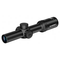 Lunette Sabre Optics 1-4x24 Ret 4 Dot Rouge Vert X4