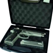 COSTWAY Mallette Fusil pour Arme Longue Valise Fusil en Aluminium Serrure à Combinaison 134x35x12cm (Argent