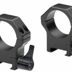 Colliers à levier pour lunette Contessa 36 mm - H 12 mm - Weaver Diam. 25,4 mm - H 19 mm