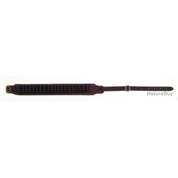 Cartouchiere 20 tubes cuir vieilli Colombi