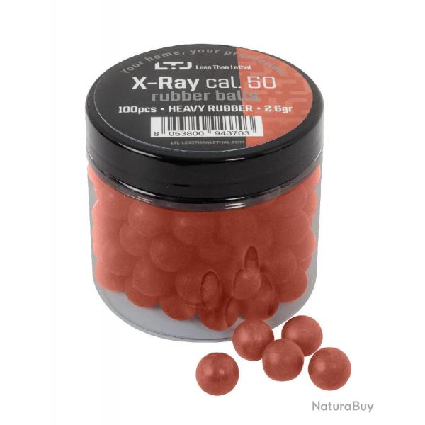 Bille Caoutchouc X Ray Lourde - Cal. 50 x100