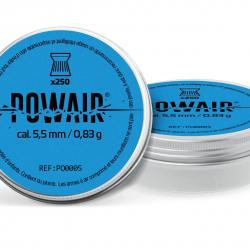 Plombs Plats Powair - Cal. 5,5 mm x250