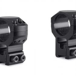 Colliers pour lunette Hawke Tactical 25,4 mm - Extra-Haut - Rail de 9-11 mm