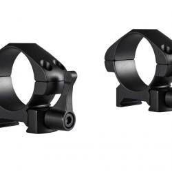 Colliers pour lunette Hawke Precision 30 mm - Bas - Weaver à levier