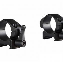Colliers pour lunette Hawke Precision 25,4 mm - Bas - Weaver à levier