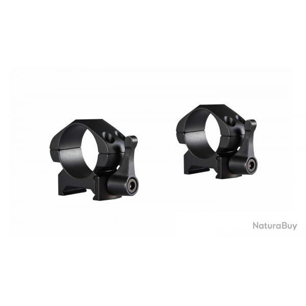 Colliers pour lunette Hawke Precision 25,4 mm - Bas - Weaver  levier
