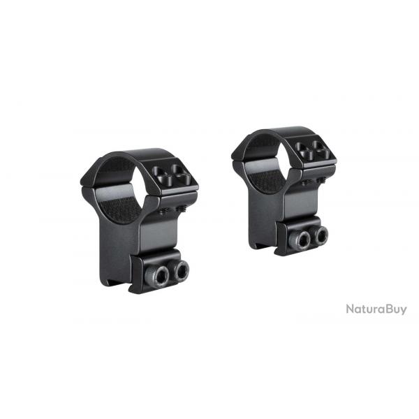 Colliers pour lunette Hawke Match 25,4 mm - Haut - Rail de 9-11 mm