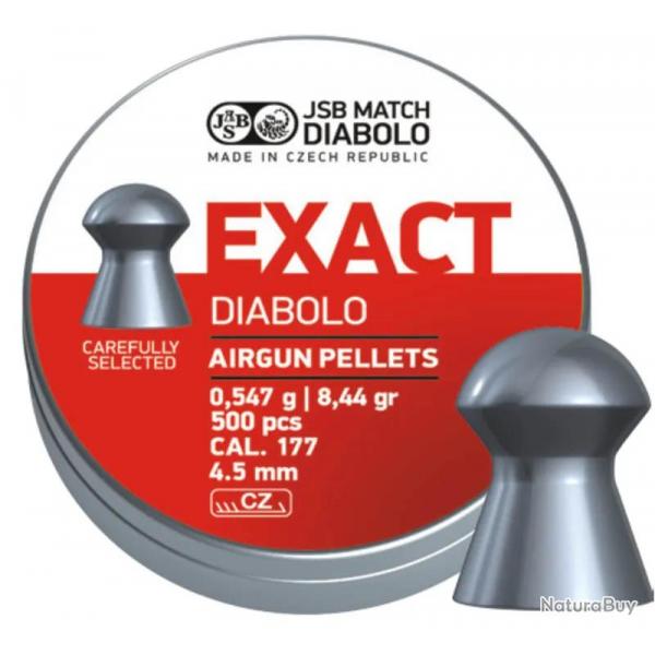 Plombs JSB Exact Diabolo 4.5 mm 8.44 grain