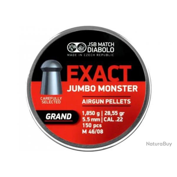 Plombs JSB Jumbo Exact Monster Grand 5.52 mm 28.55 grain