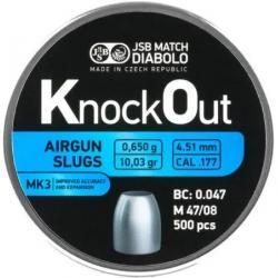 Slugs JSB Knock Out MK3 4.51 mm HP 10.03 grain (.177)