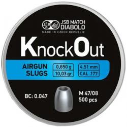 Slugs JSB Knock Out 4.5 mm HP 10.03 grain (.1775)