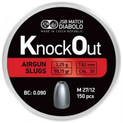 Slugs JSB Knock Out 7.62 mm HP 50.15 grain (.30)