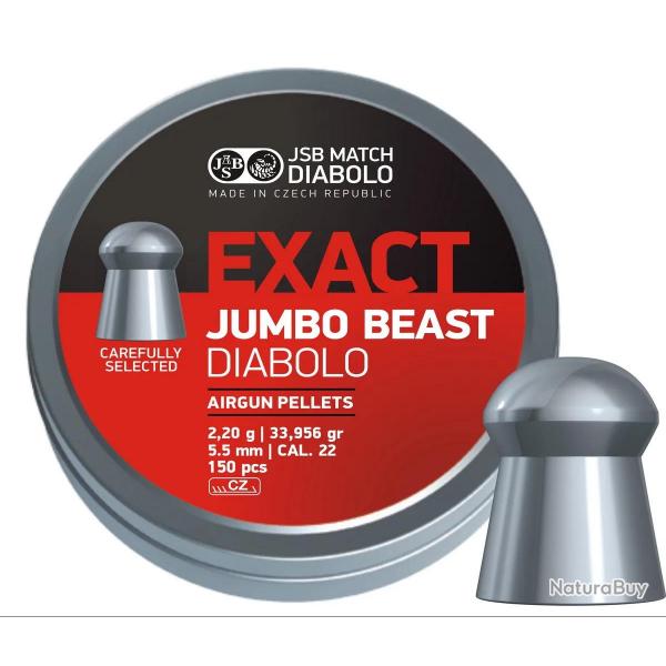 Plombs JSB Jumbo Beast 5.5 mm 33.95 grain