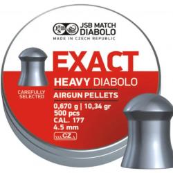 Plombs JSB Exact Diabolo Heavy 4.52 mm 10.34 grain