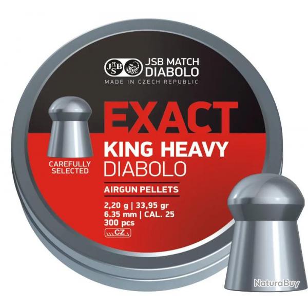 Plombs JSB Exact King Heavy 6.35 mm 33.95 grain