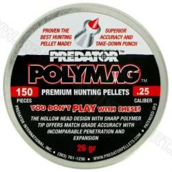 Plombs Predator Polymag - Cal. 6.35 mm 26 grains