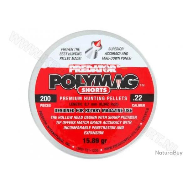 Plombs Predator Polymag - Cal. Shorts 5.5 mm 15.89 grains