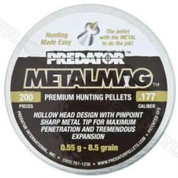 Plombs Predator Metalmag - Cal. 4.5 mm 8.5 grains