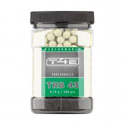 Billes pour arme de défense T4E Fluorescentes - Cal. 43 x500