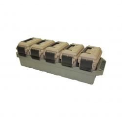 Pack de 5 caisses à munitions plastique