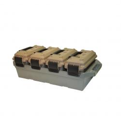 Pack de 4 caisses à munitions plastique