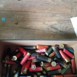 Lot de50 cartouches anciennes cal 16 douilles cartons