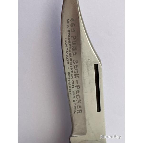 Rare ! Couteau pliant Puma 465 backpacker hand made