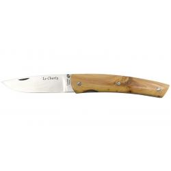 Couteau Le Charly - Lame 90mm - Manche Genévrier - Etui cuir