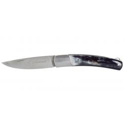 Couteau Le Montoncel - Lame 80mm - Manche Corne Noire