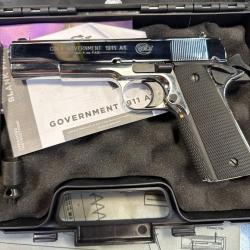 Pistolet d'alarme état neuf Umarex Colt Government 1991 A1 chromé