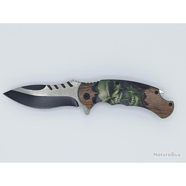 Couteau TDM vert bois