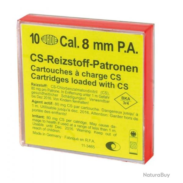 Bote de 10 cartouches 8 mm PAK  gaz 8 mm PAK