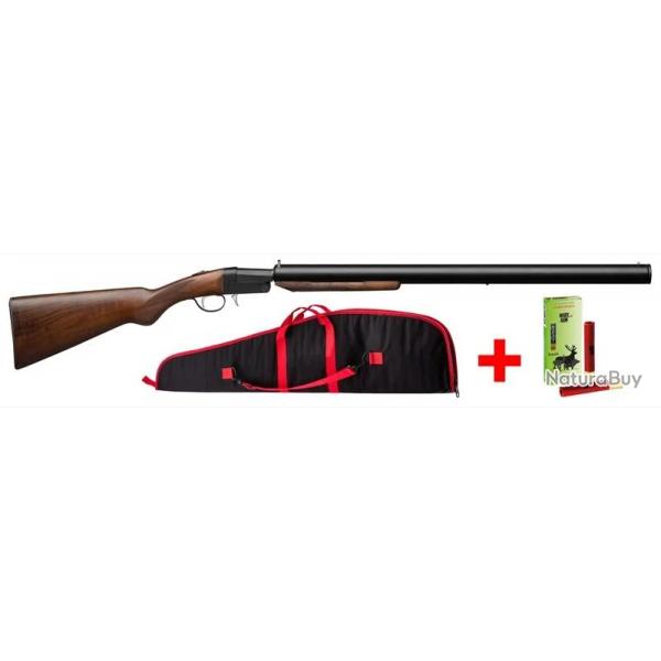 Fusil pliant monocoup Yildiz Cal. 410-76 + Fourreau + 10 Cartouches cal. 410