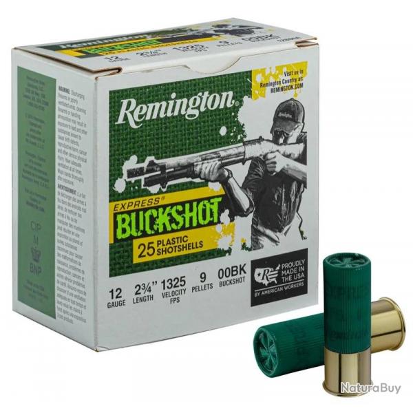 Cartouches Remington Chevrotines - Cal. 12/70 9 grains