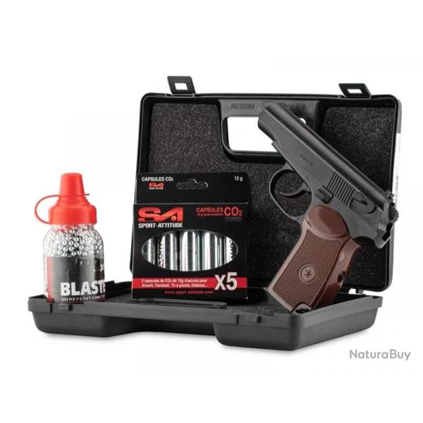 Pack Borner PM-X 4,5mm bbs 3,0J + mallette + billes 4,5 + CO2 4.5 mm