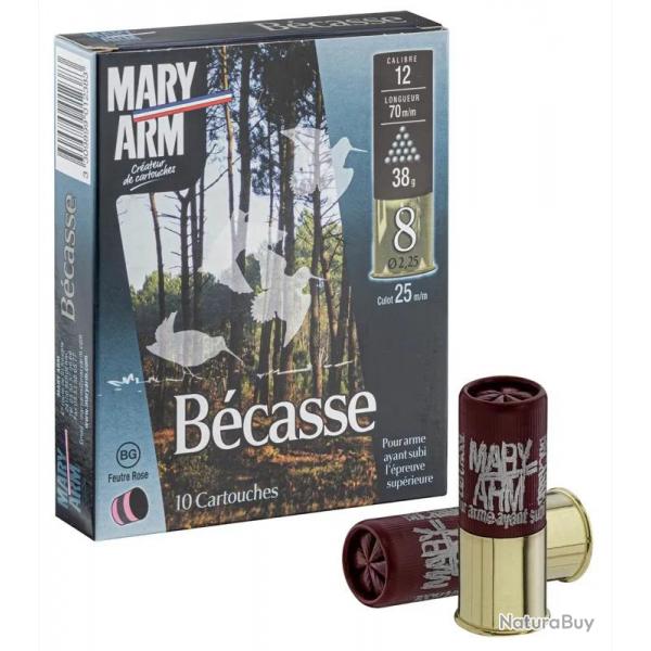 Cartouches Mary Arm Bcasse 38 BG- Cal. 12/70 8